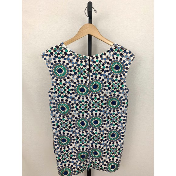 Haut Sans Manches Femme Merona - Taille Small - Imprimé Pois Orange - Occasion Très Bon état